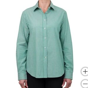 United Colors of Benetton Women's Supima Cotton Stripe Woven Shirt